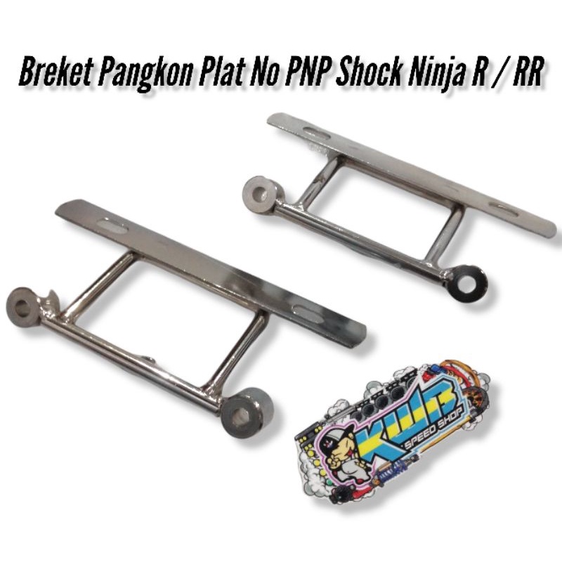 Pangkon breket dudukan plat nomor PNP shock Ninja R dudukan plat nomor pnp shock T ninja r rr / sparepart cb / papan pangkon tralis plat motor depan anti getar cb gl custom pnp ninja r rr