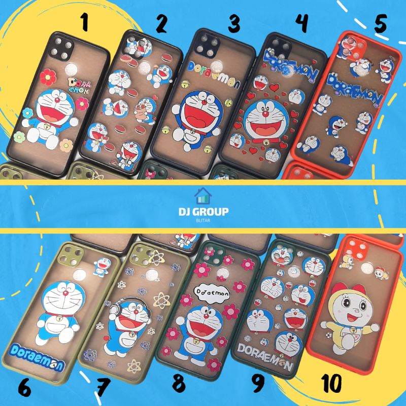 My Choice Karakter Doraemon Vivo Y20 Y20i Y20s Y12s V11 V11i S1 V15 Pro Hybrid Case