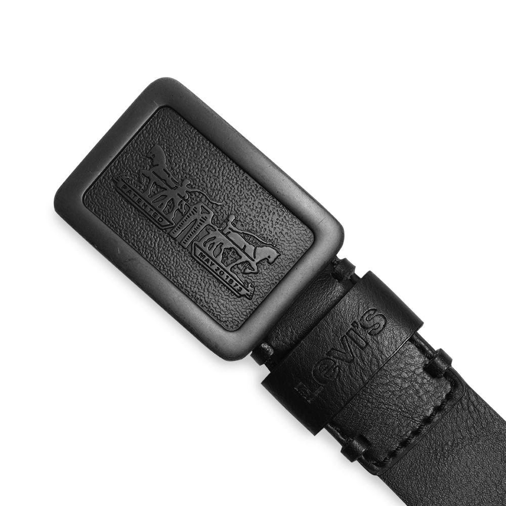 LVS Matte Plaque Buckle Belt