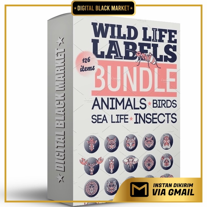 Wild Life Labels - Vector Designs - Business Branding