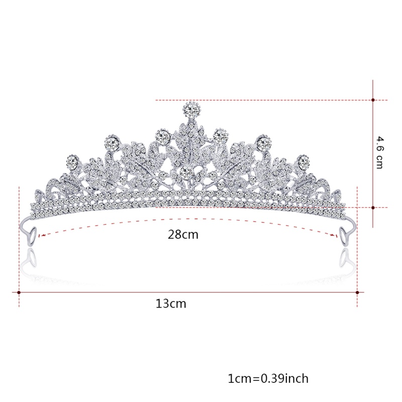 Siy Mahkotatiara Hias Berlian Imitasi Gaya Mewaheleganputri Untuk Pengantin Wanita