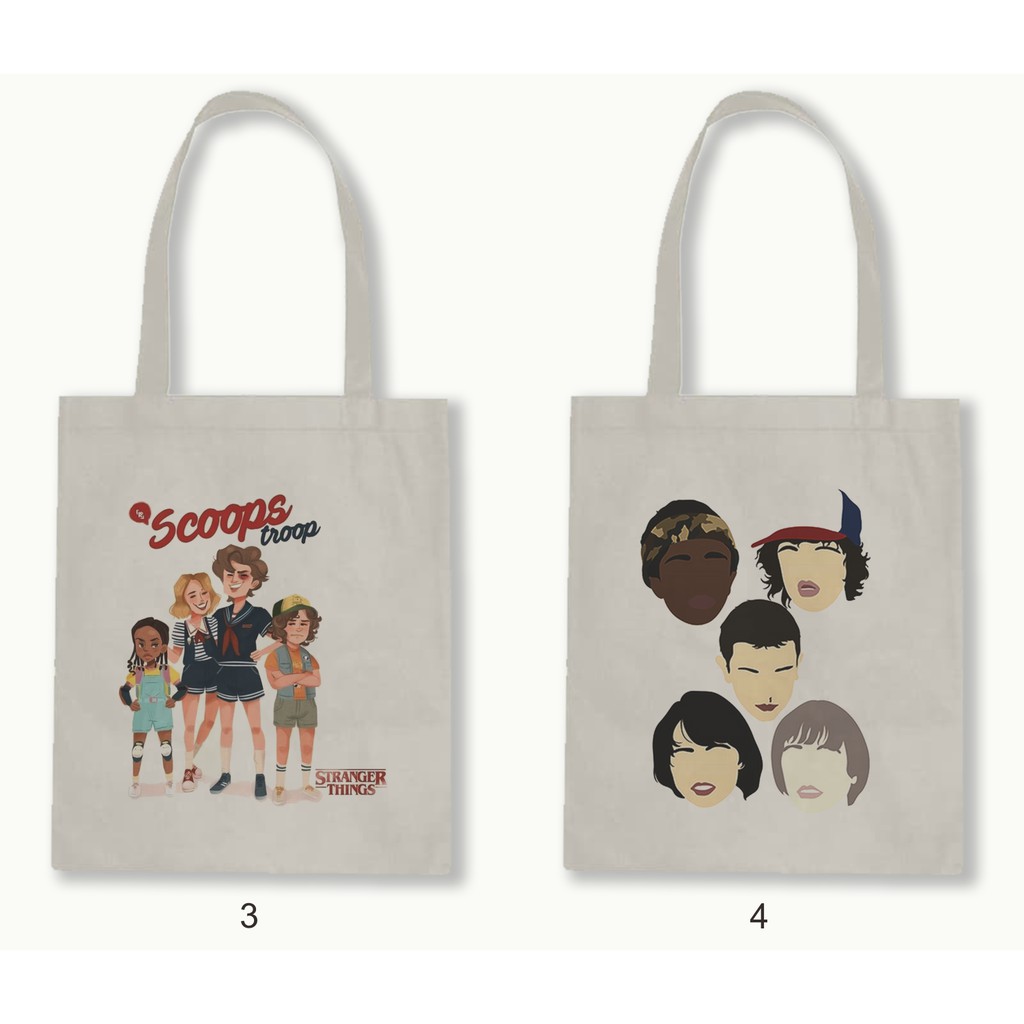 TOTE BAG RESLETING - STRANGER THINGS series.01