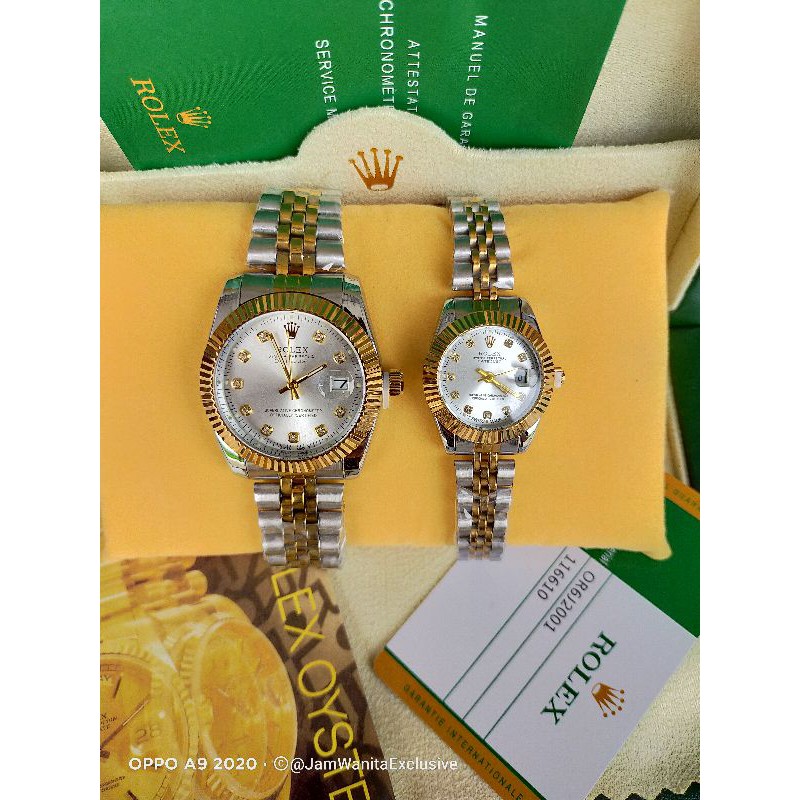 JAM ROLEX DATEJUST COUPLE SEPASANG