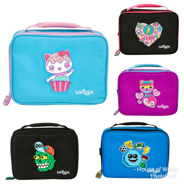 Ready Stok SMIGGLE LUNCH BAG   TEMPAT MAKAN SMIGGLE   Biru Muda