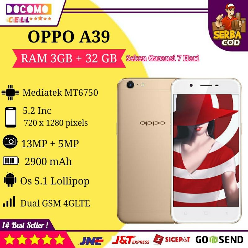 PROMO HP Handphone Oppo A39 Android 4G Murah Bekas Second