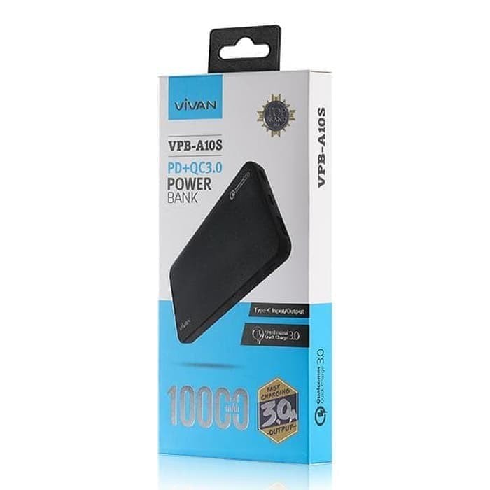 Promo Power Bank Vivan Powerbank VPB-A10s Fast Charging PD+QC 3.0 Original Baru