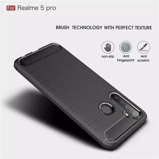NEW REALME 7/REALME 7i/REALME 7 PRO/REALME 6/6i/6 PRO/5/5i/5 PRO CASE SOFTCASE BLACK CARBON