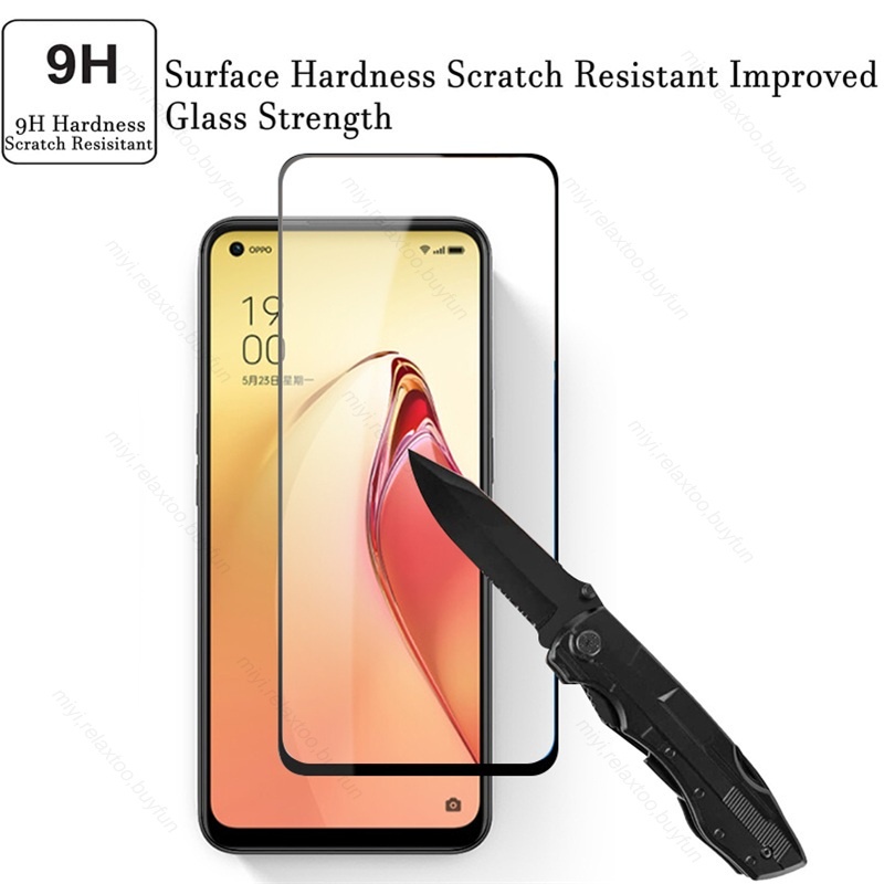 Pelindung Layar Tempered Glass Oppo Reno 8 4G Reno 8 5G Reno 8 Z Reno 8 Pro 5G Paket 2 in 1