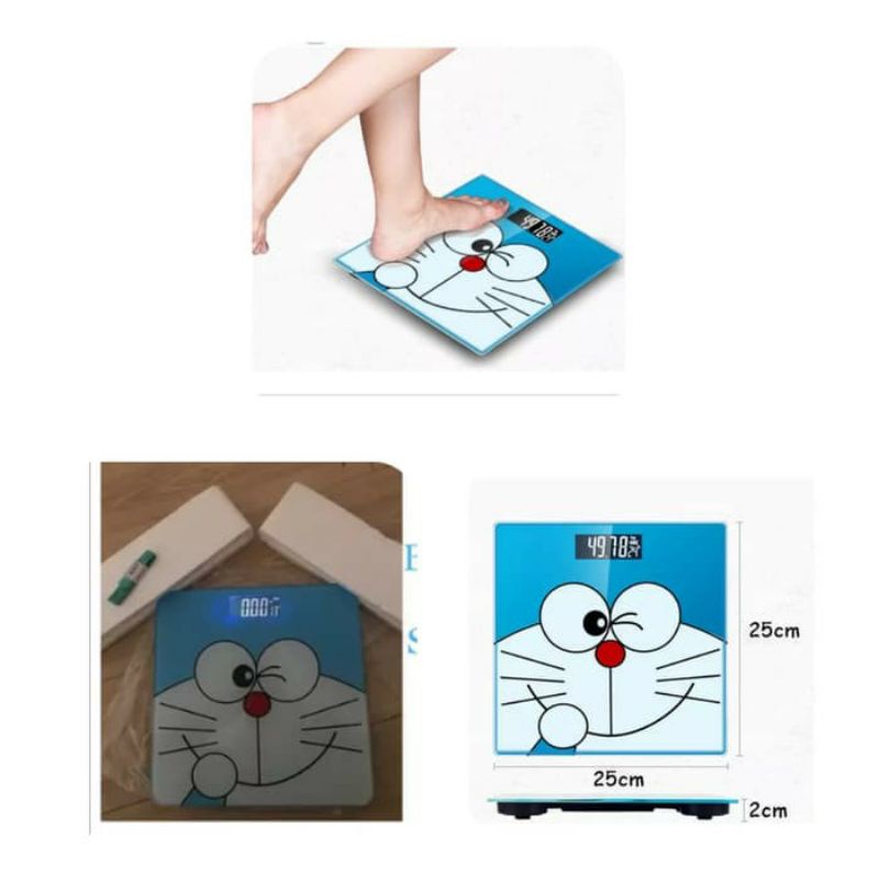 TIMBANGAN BADAN KARAKTER / DIGITAL DORAEMON DAN HELLO KITTY