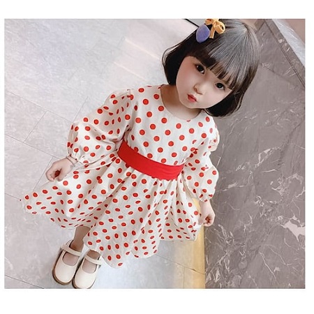 Dress Pita Japanese Polka Cute K4