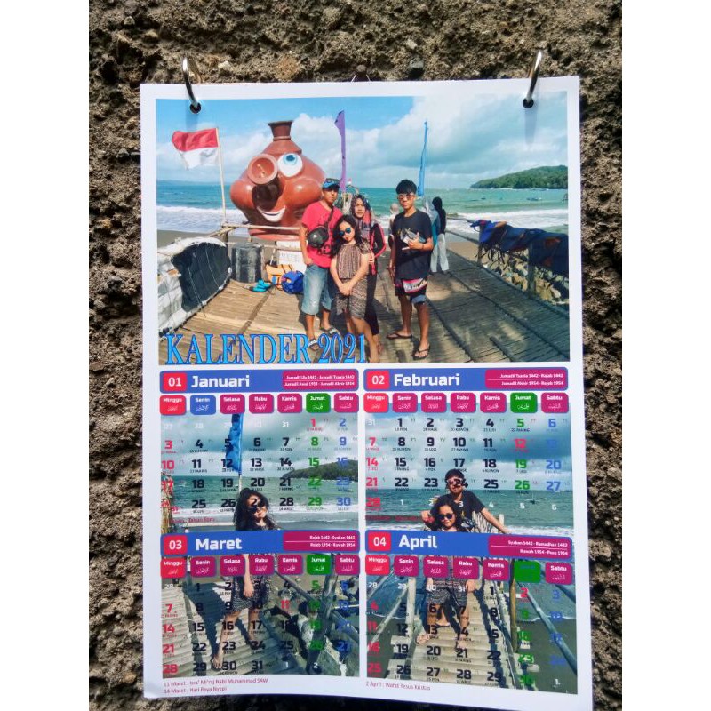 

kalender 2021 custom foto papan Mdf