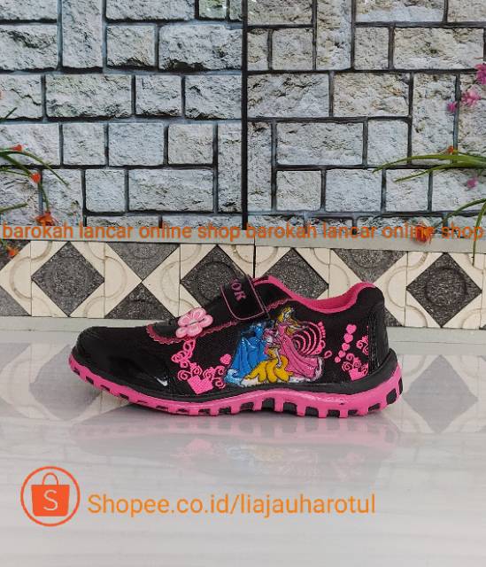 SEPATU FROZEN ANAK TK LUCU PINK SIZE 26-30 SPORTY