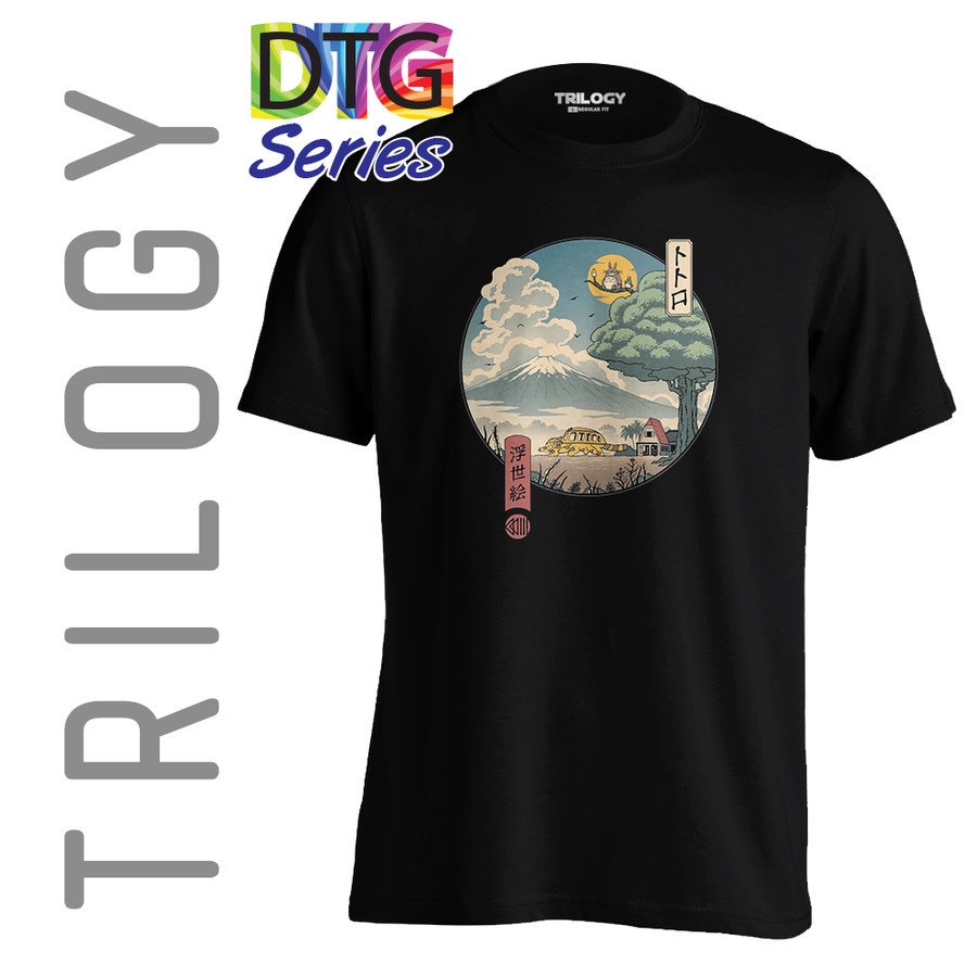 TRILOGY TRG 0747 - Kaos STUDIO GHIBLI - MY NEIGHBOR TOTORO - Cotton Katun Premium Tanpa Jahitan Samp