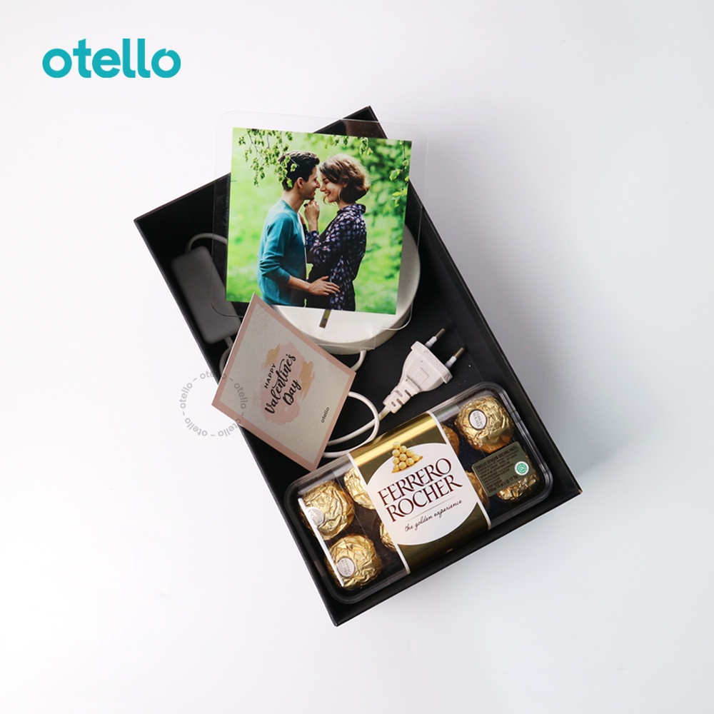 LOVE Hadiah Valentine Gift Set Kado Custom Unik Pacar Cokelat Ferrero Rocher Parcel Romantis