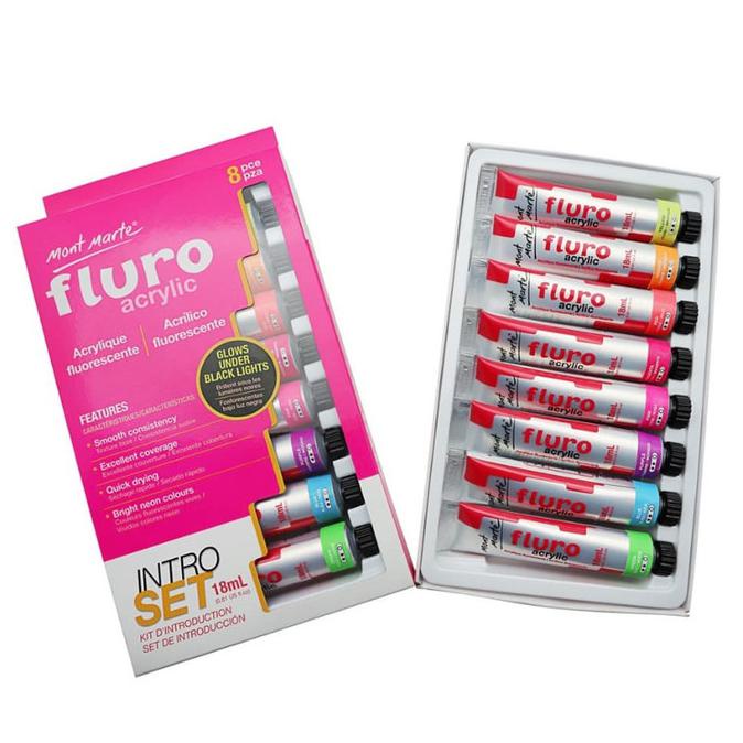 

Paling Dicari] Mont Marte Fluro Acrylic Paint Intro Set 8 X 18Ml