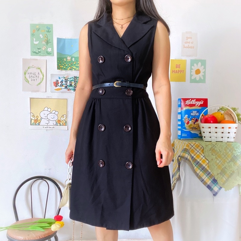 OAMC Black vest dress