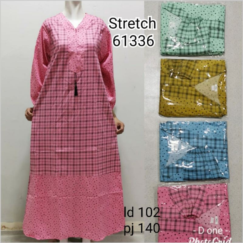 Gamis karet kotak 61336