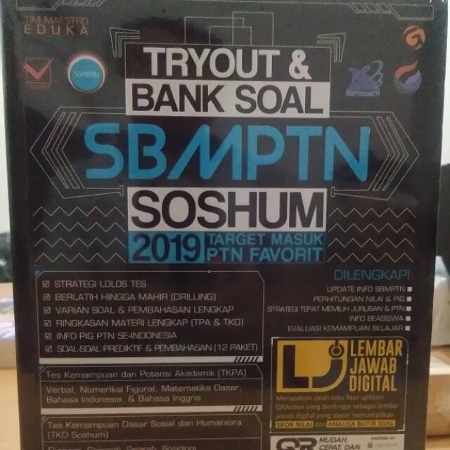 Buku Try Out Bank Soal Sbmptn Soshum 2019 Shopee Indonesia