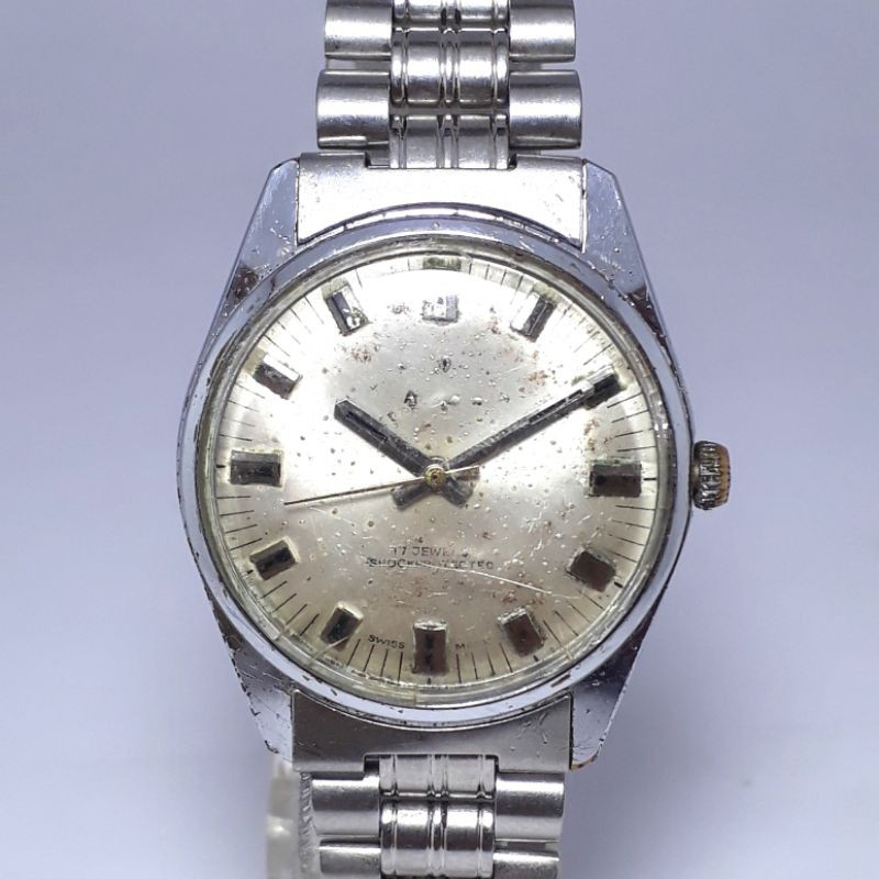 

CASTELL 15521 Antimagnetic. Swiss Made. Vintage Manual Winding. Jarang Ada. Barang Langka.