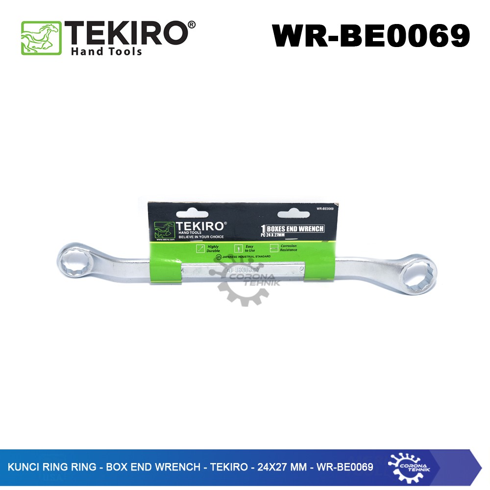 WR-BE0069 - Kunci Ring Ring - Box End Wrench - Tekiro - 24x27 mm