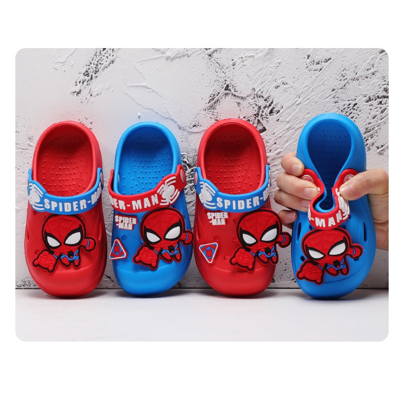 SANDAL ANAK LAKI-LAKI SLOP CROCS DISNEY MARVEL ANTI-SLIP AF