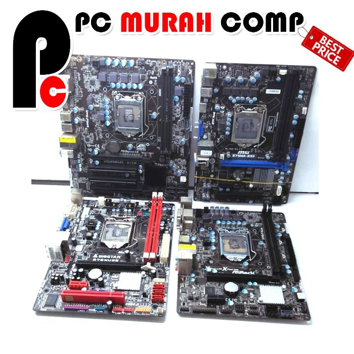 MAINBOARD MOBO MOTHERBOARD SOKET 1155 B75 Merk Campur