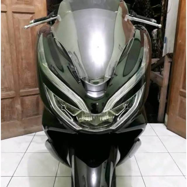 WINDSHIELD VISOR HONDA PCX 150 NEW LOKAL PENDEK MODEL STANDAR PNP