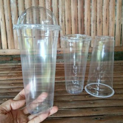 Gelas Cup Plastik 22 Oz Tinggi/Es Kocok