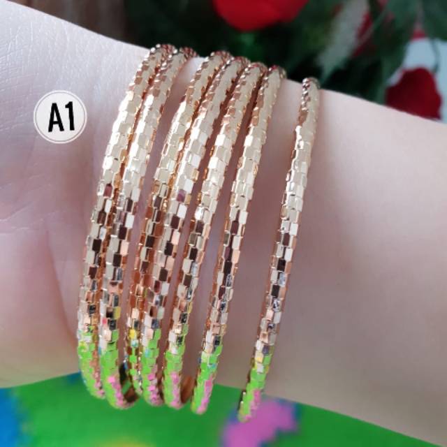 Gelang Tangan Wanita Keroncong Dewasa Isi 2 Pcs n01011