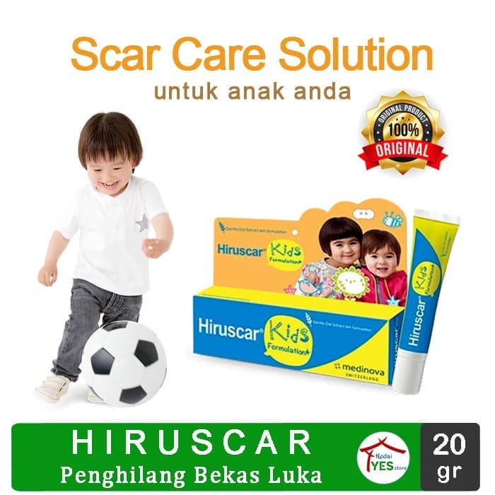 Hiruscar Kids scar gel penghilang bekas luka anak