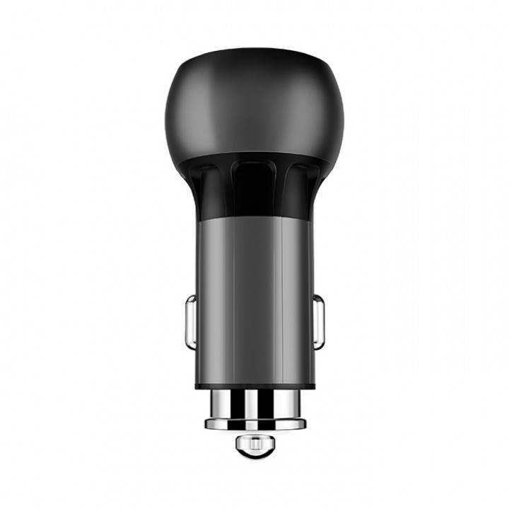 LDNIO C503Q Dual USB QC3.0 Lamp Ring Coil Lightning Smart Car Charger