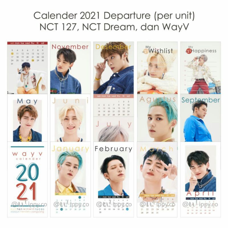 

Kalender WayV Departure Version (15 Pcs)