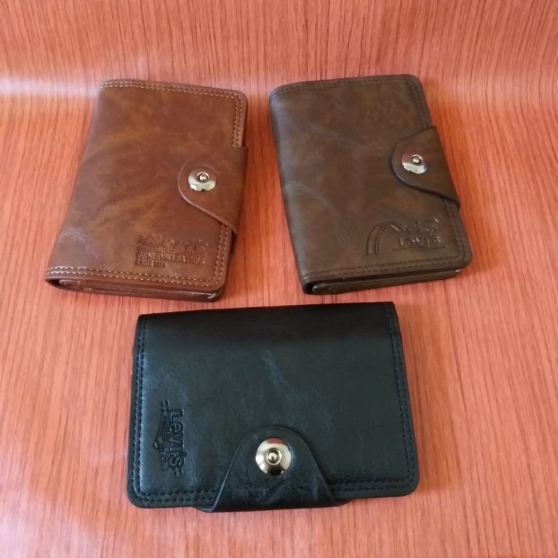 Dompet Tanggung dompet 3/4 Dompet Pria wanita model kancing