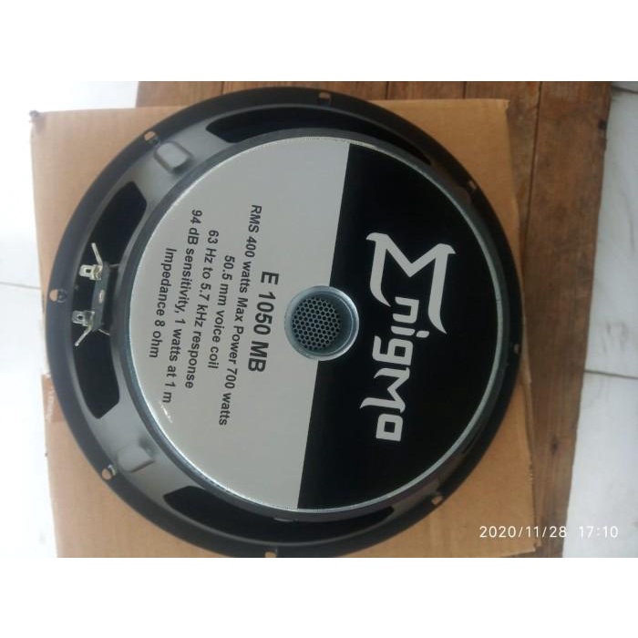 Speaker 10 inch Enigma E1050MB satu pabrik dgn blackspider,NVN
