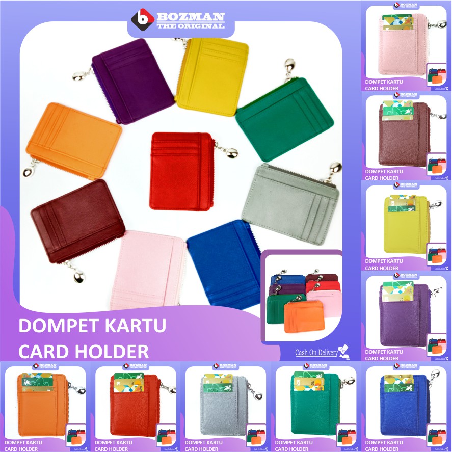 Dompet Kartu Wallet Card Holder Kulit PU Leather Premium