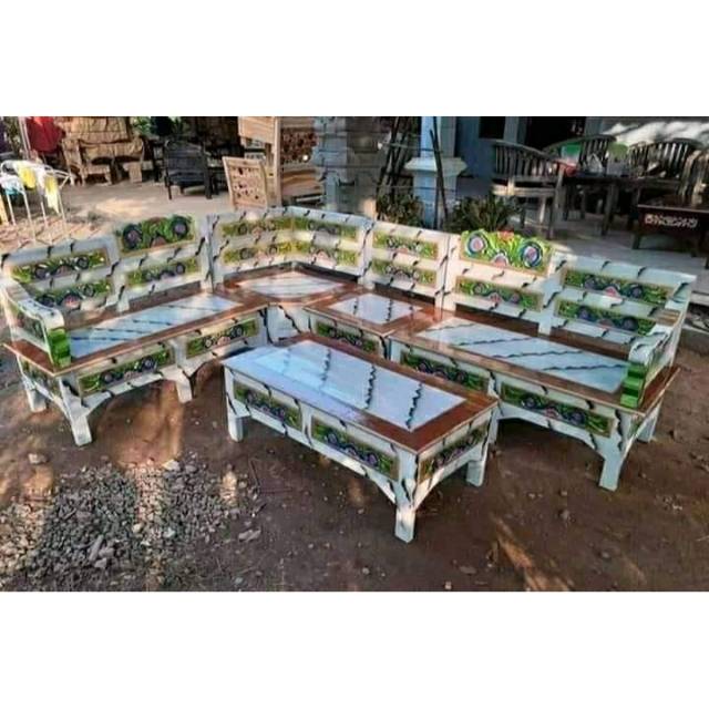 set meja kursi sudut mebel meubel furnitur furniture asli jepara murah terbaru terkini