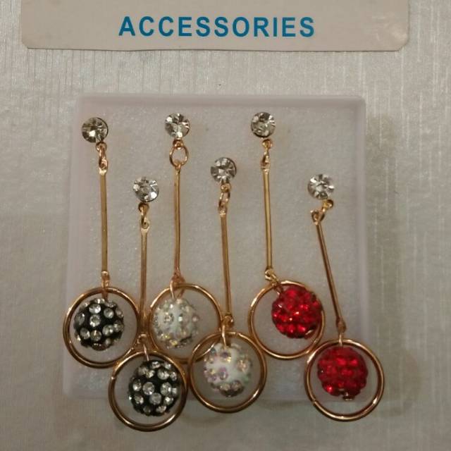 BARU Anting Boldis Cantik /Aksesoris Fashion Wanita Murah /Anting Hijab Kekinian