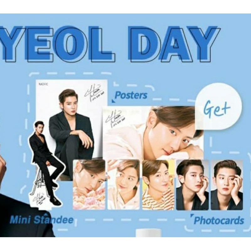 Poster Chanyeol EXO NACIFIC + Mini Standee Chanyeol EXO NACIFIC