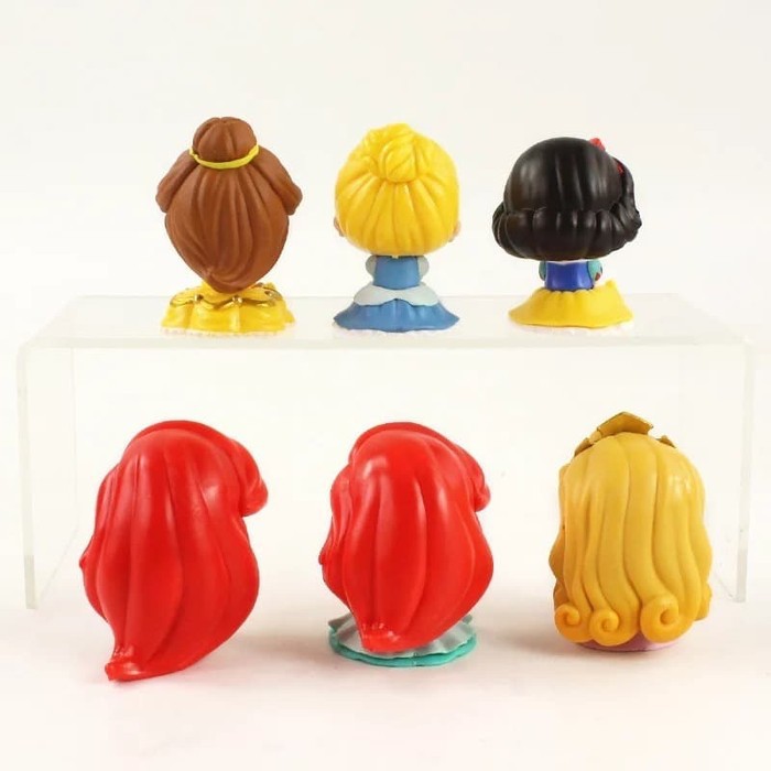 6 pcs/set Figure Princess Qposket Chibi Ver. Topper Kue