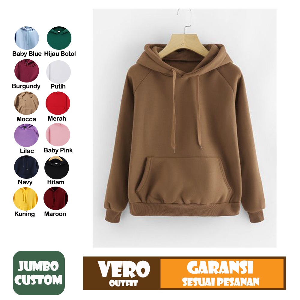 SWEATER SWEETER SWITER HOODIE PRIA WANITA OVERSIZE OVERSIZED XL XXL LD 140 HITAM POLOS COUPLE CUSTOM