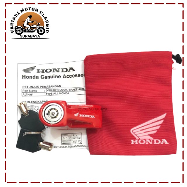 KUNCI CAKRAM ORI HONDA GEMBOK CAKRAM