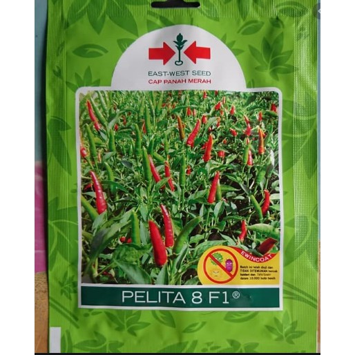 Kemasan Pabrik Benih Bibit Cabe Rawit Hijau PELITA 8 F1 350 biji