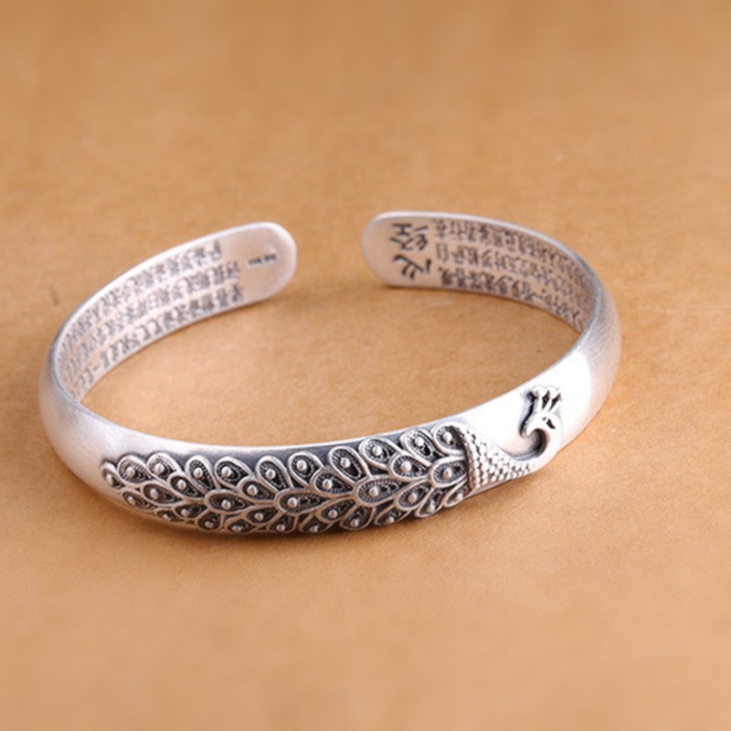 925 perak sterling gelang riak air gelang fashion perhiasan wanita Gelang Perak Retro Gaya Etnik Gelang Fashion Perhiasan Wanita /Bracelet retro ethnic style bracelet fashion jewellery lady