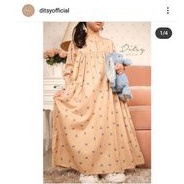 little ditsy rainbow beige ditsy