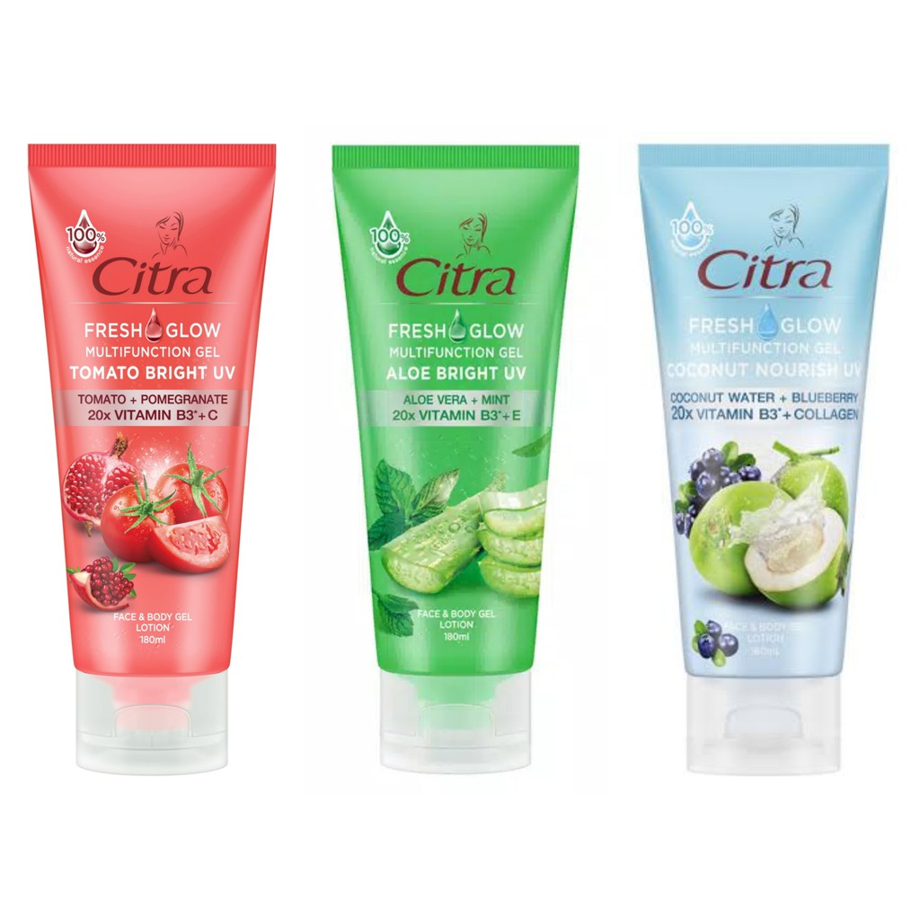 Citra Fresh Glow Multinfunction Gel UV 180ml All Variant