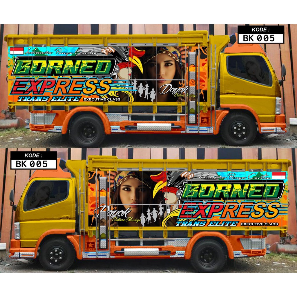 stiker mobil bak truck bahan nyala pospor mantul cahaya