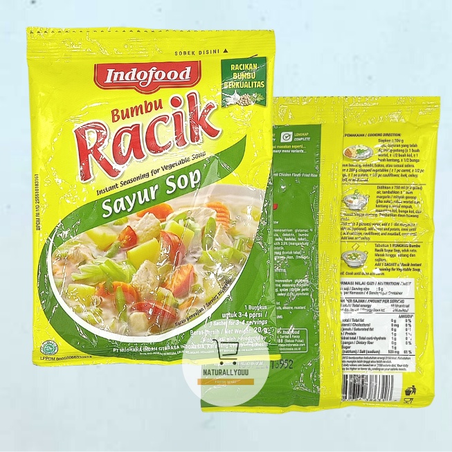 

Indofood Bumbu Racik Sayur Sop Instant 20gr