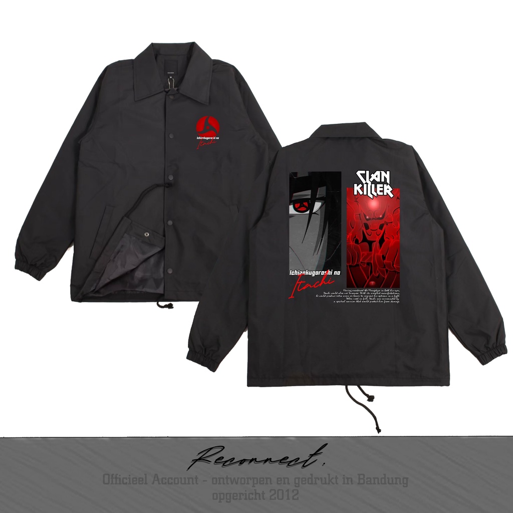 Reconnect Coach Jacket Anime Naruto Itachi Uchiha - Unisex