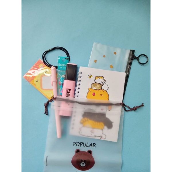 

Paket Alat Tulis Sekolah Set 8in1 / Stationary Set / Stationary Fancy (Part 2)