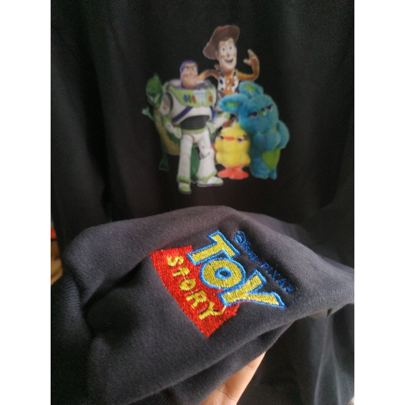 Sweater Crewneck H&amp;M Hnm Toy Story Black Hitam Pria Wanita Full Tag Free Paper Bag Terlaris